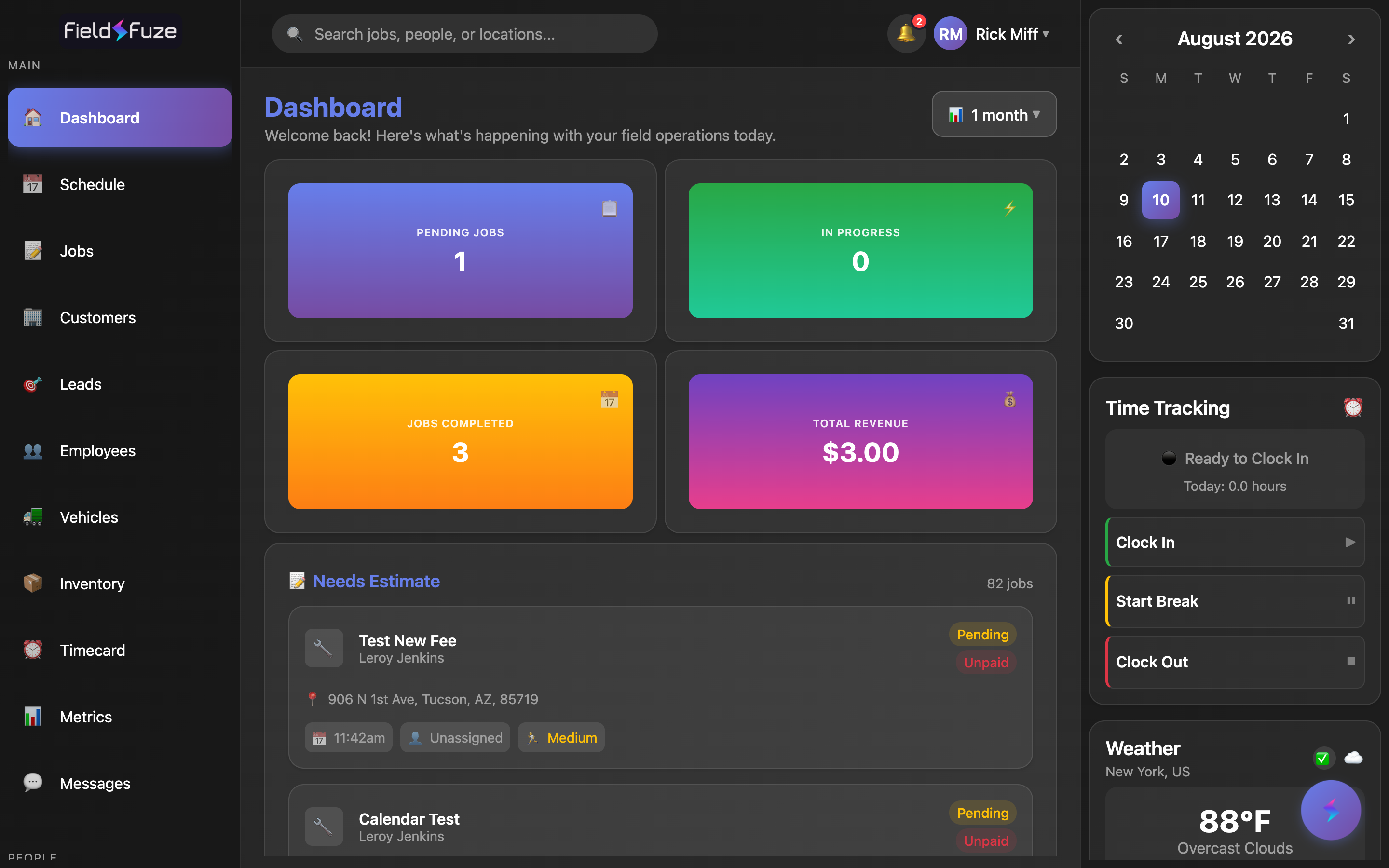 Dashboard