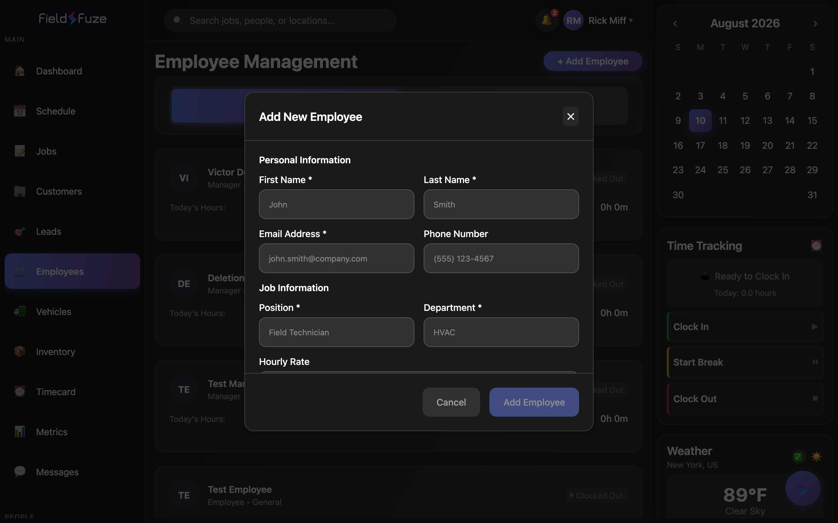 Add employee