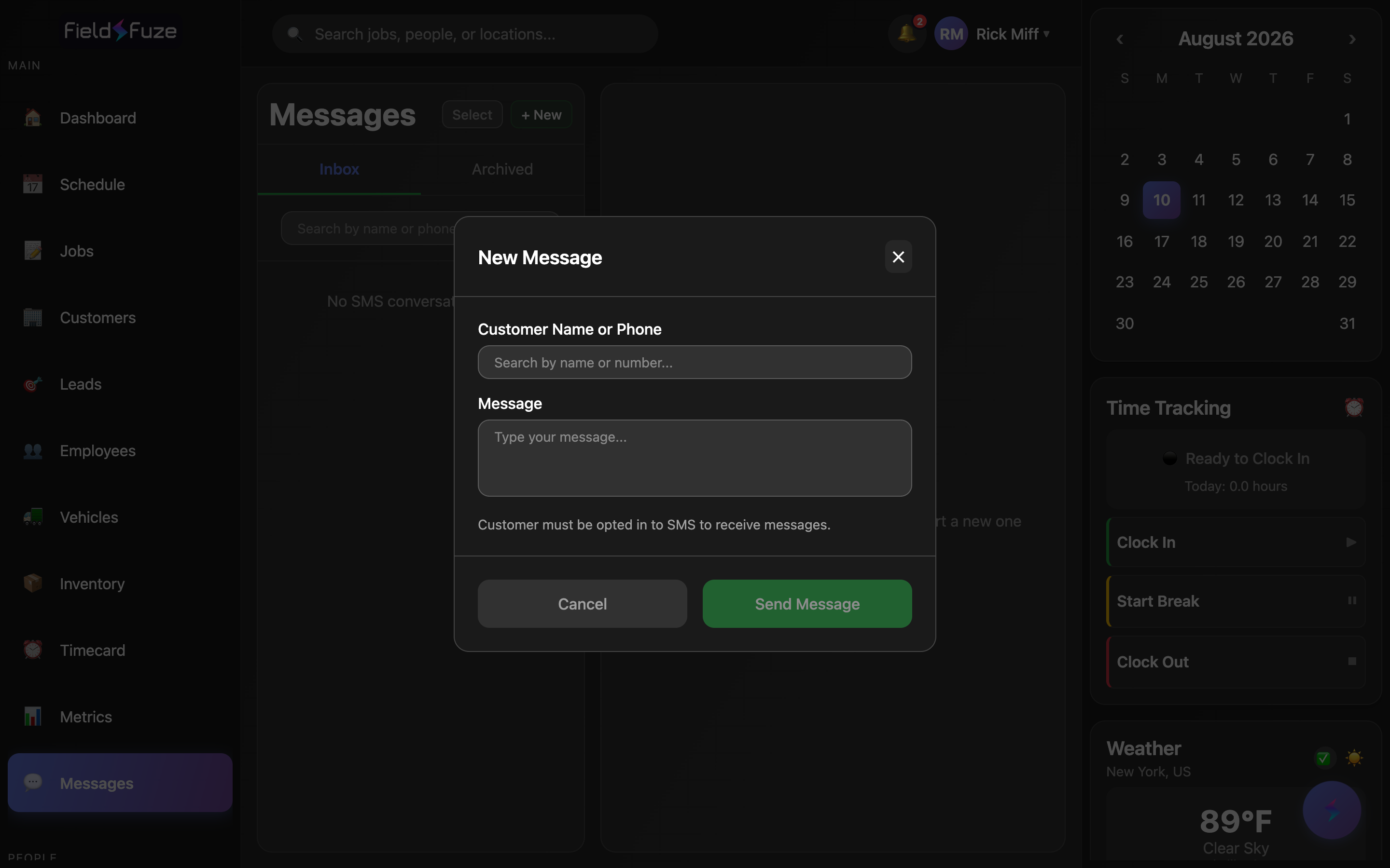 New message